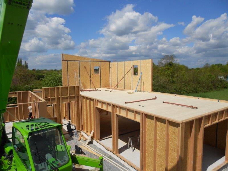 Maison ossature bois dans le marais poitevin (79)